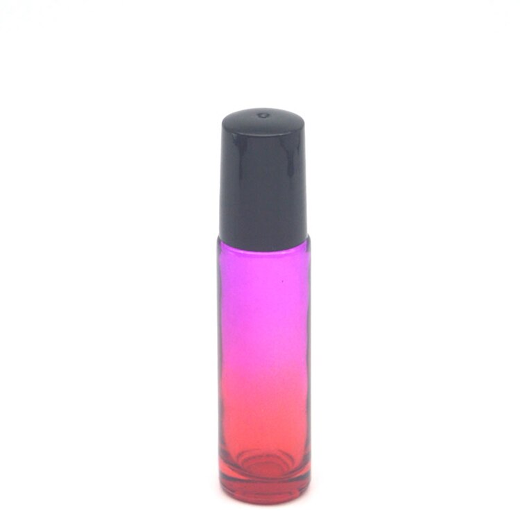 3 pièces dégradé coloré 10cc épais verre rouleau bouteille vide parfum huile essentielle Test bouteille 10ml Roll-On flacon: C7