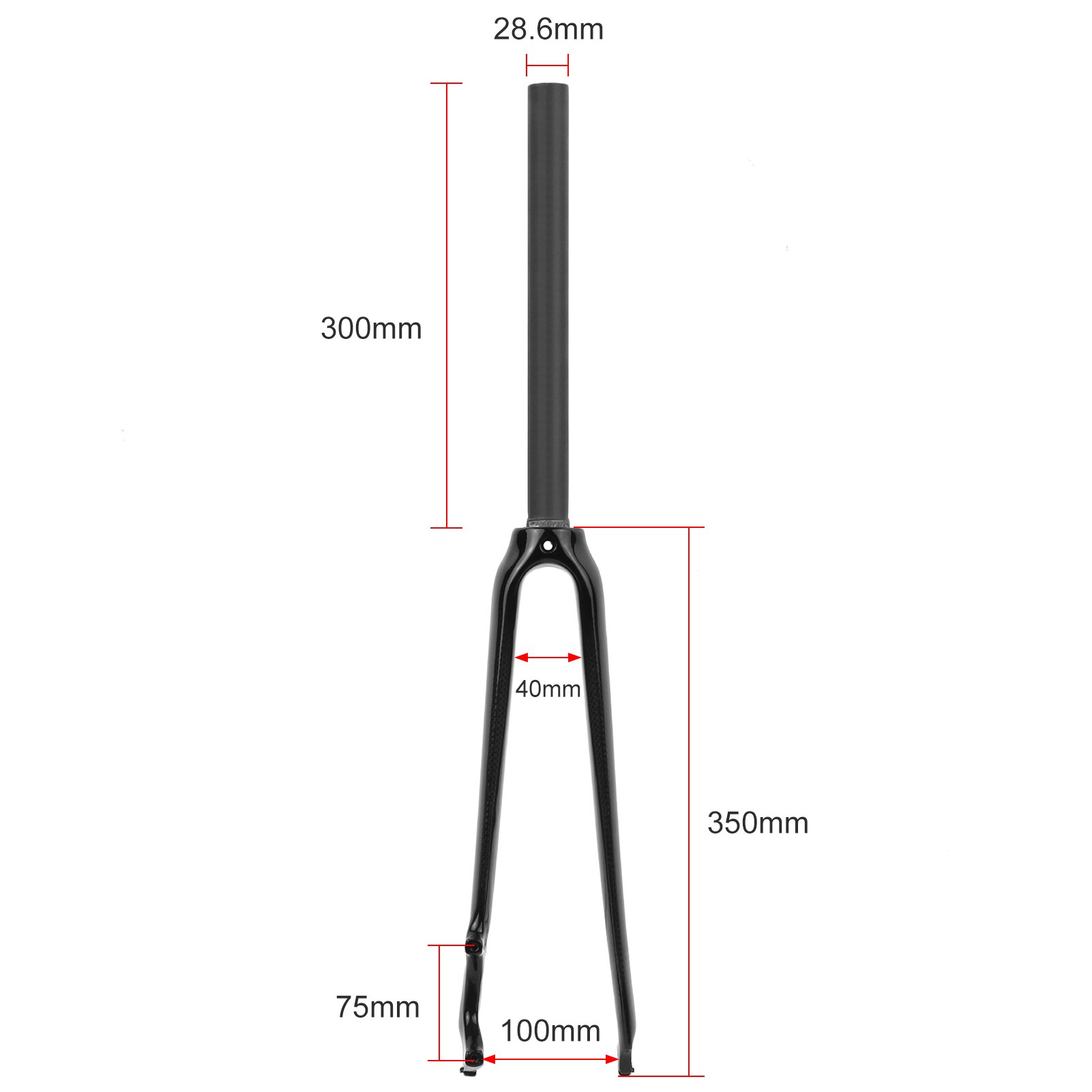 Ultralight Full Carbon Fiber Bike Front Fork 700C Road Bicycle Fork Cycling Bike Fork 28.6mm
