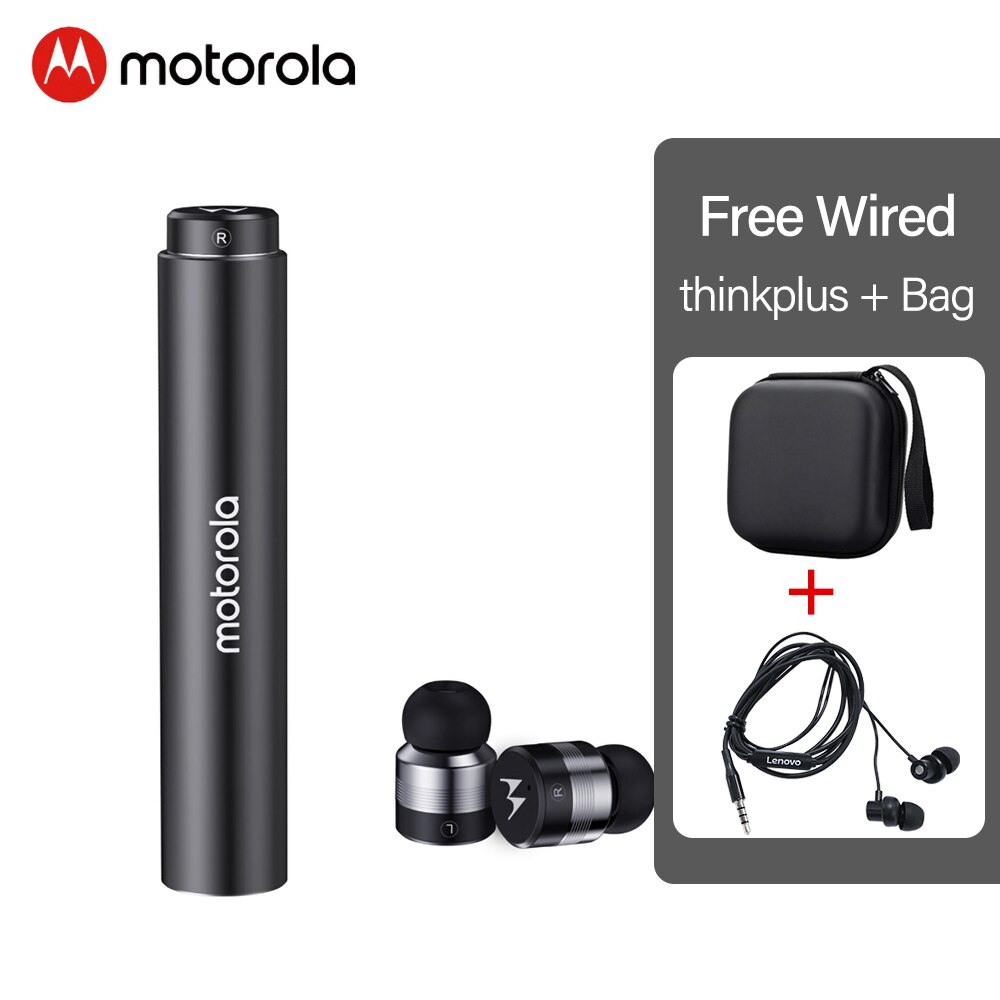 Motorola VerveBuds 300 Wireless Bluetooth Earphone In-Ear Mini Sports Headphones For Apple Samsung Huawei Phone VerveBuds300: Black with all