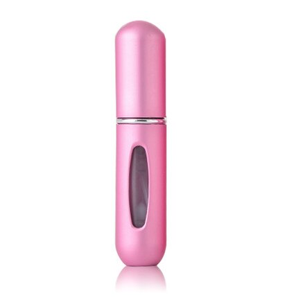 5ml coloré Portable voyage Mini conteneur en aluminium rechargeable parfum vaporisateur bouteille vide bouteilles de stockage cosmétique: 5ml PINK
