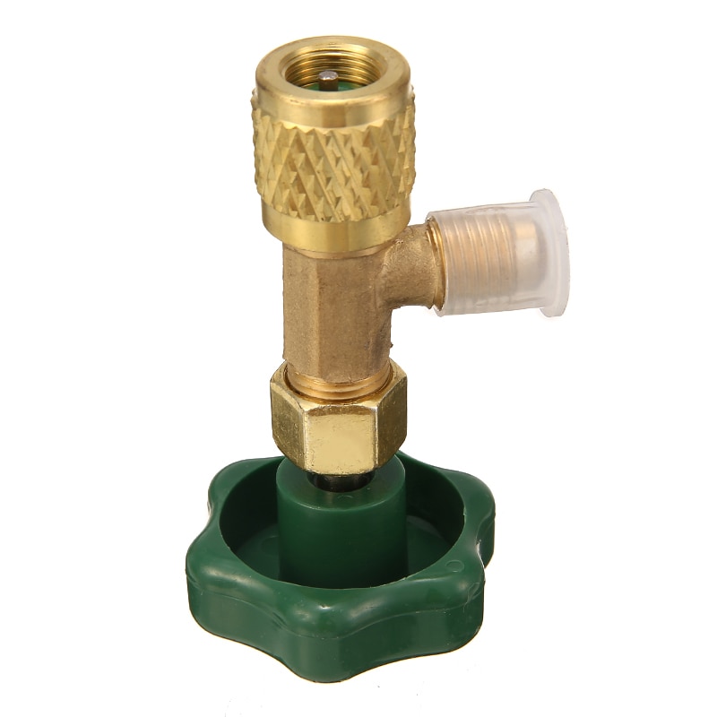 Mayitr 1pc Dispensing Valve Bottle Opener Durable Refrigerant Bottle Can Tap 1/4 SAE Thread Adapter for R12 R22 Gas Refrigerant