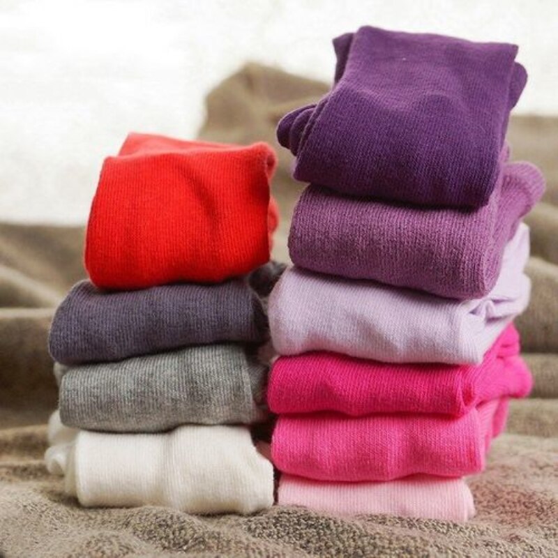 Peuter Baby Meisjes Solid Soft Panty Panty Herfst Winter Warm Cotton Panty Prinses Baby Kleding 0-24M