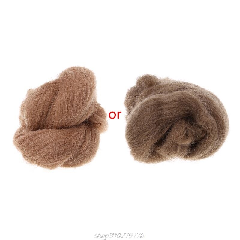 Mode Wol Corriedale Needlefelting Top Zwervende Geverfd Spinning Nat Vilten Fiber N02 20