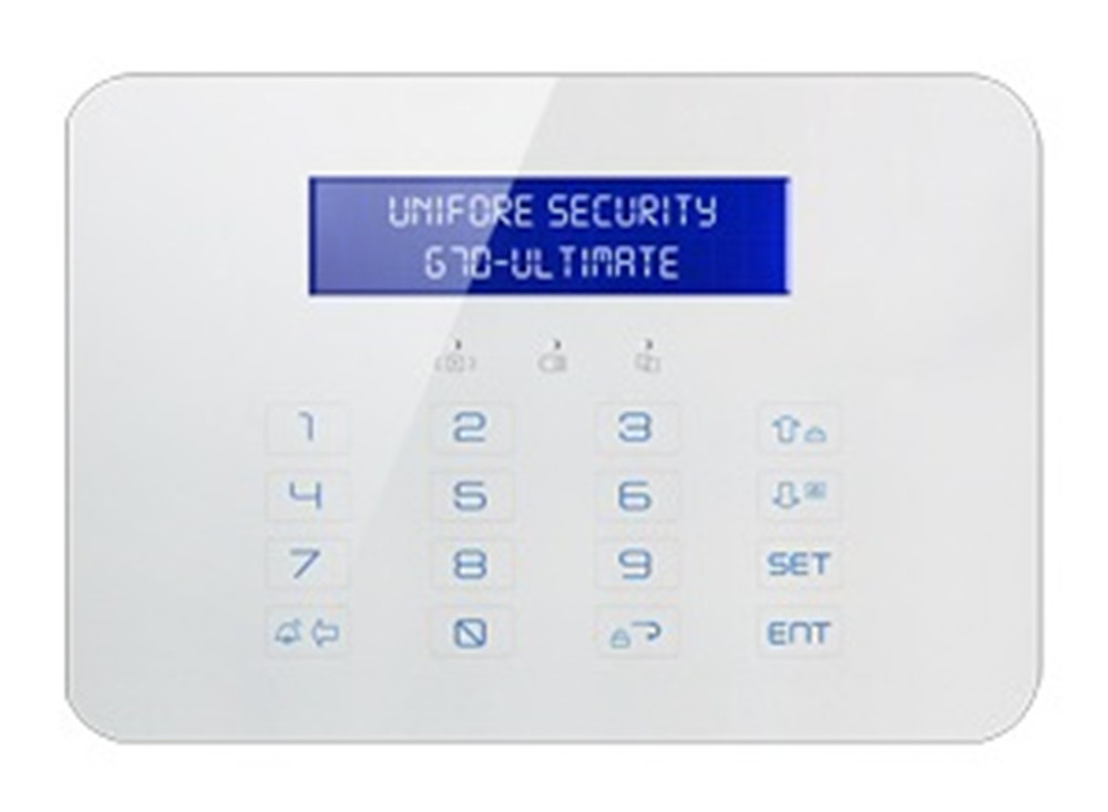 LCD Display Touch Keypad GSM+PSTN Alarm System