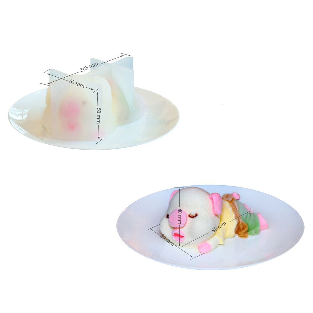 Fun 3D Speeksel Pig Cake Silicone Mold Cookie Ijs Fondant Mallen Chocolade Puddingvorm Cake Decoratie Gereedschappen