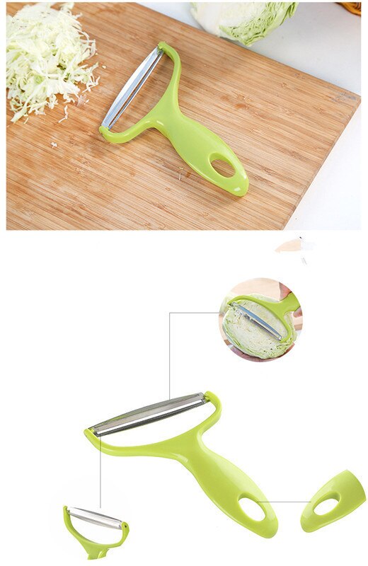 1 Pc Rvs Groente Dunschiller Kool Rasp Slicer Cutter Kool Dunschiller Salade Cutter Ok 0463