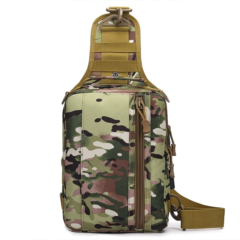Mannen Messenger Bag Schouder Oxford Doek Borst Tassen Crossbody Casual Messenger Bags Man Usb Opladen Multifunctionele Handtas: CP