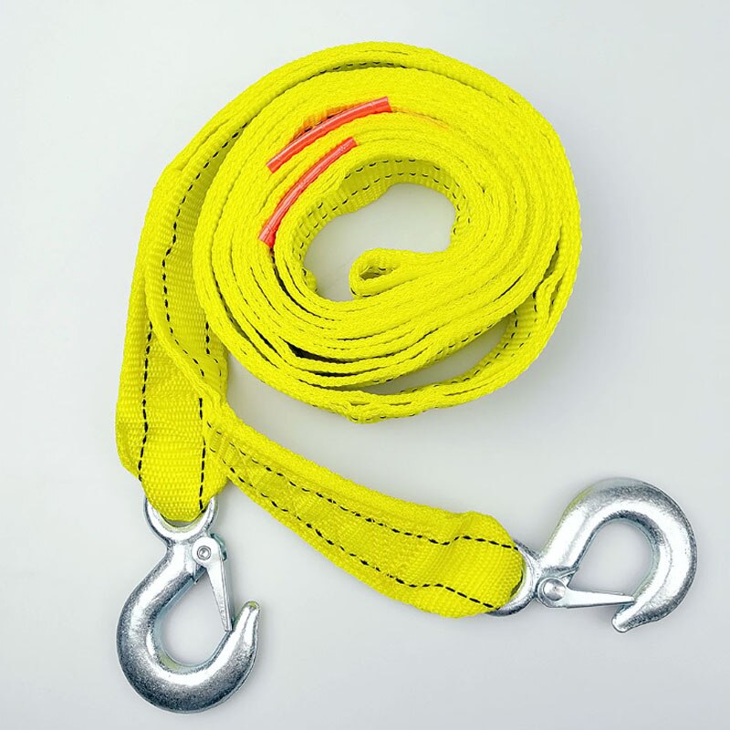 Vehicle traction rope 4 m 5 t strong traction rope vehicle trailer rope Traction rope of automobile with hook: Default Title