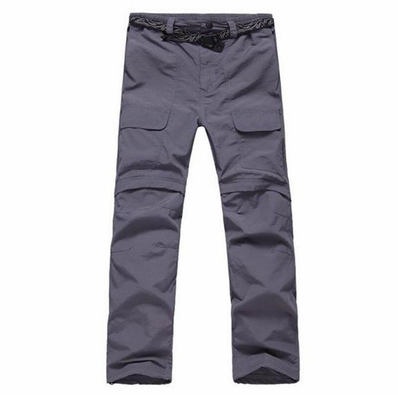 Removable Summer Hiking Pants Men Quick Dry Breathe Outdoor Pants For Hiking Camping Leisure Travel Sports Trousers