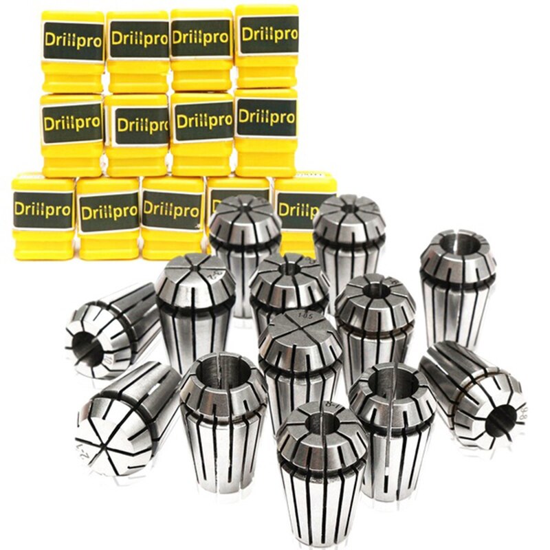 13pcs ER20 Precision Spring Collet Set 1-13mm CNC Milling Lathe Tool ER20 Spring Collet Chuck