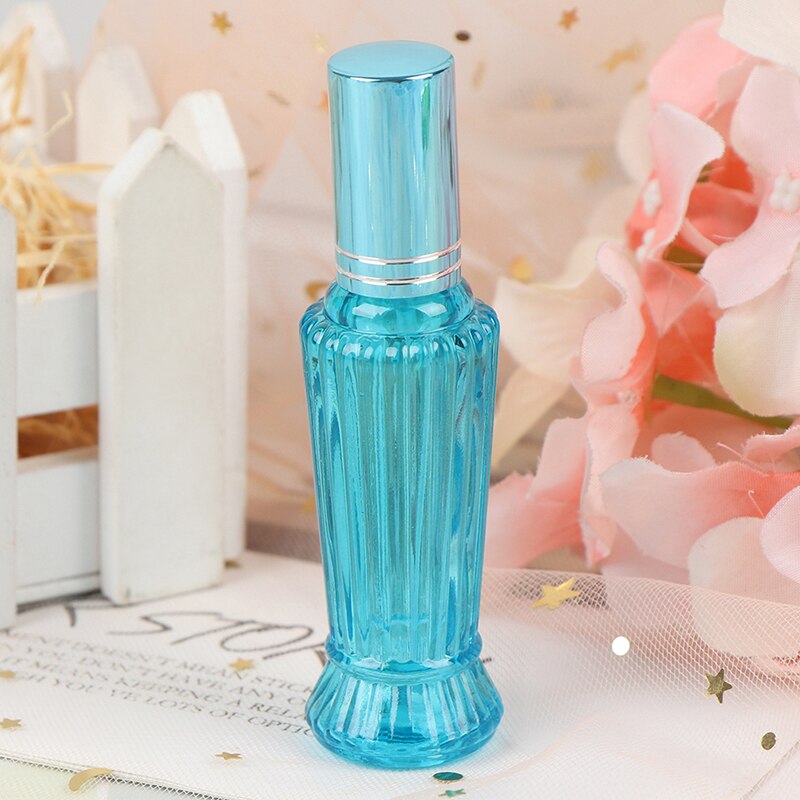 Mini bouteille de parfum en verre coloré de 15ml, épais, vide, emballage cosmétique, rechargeable: LB