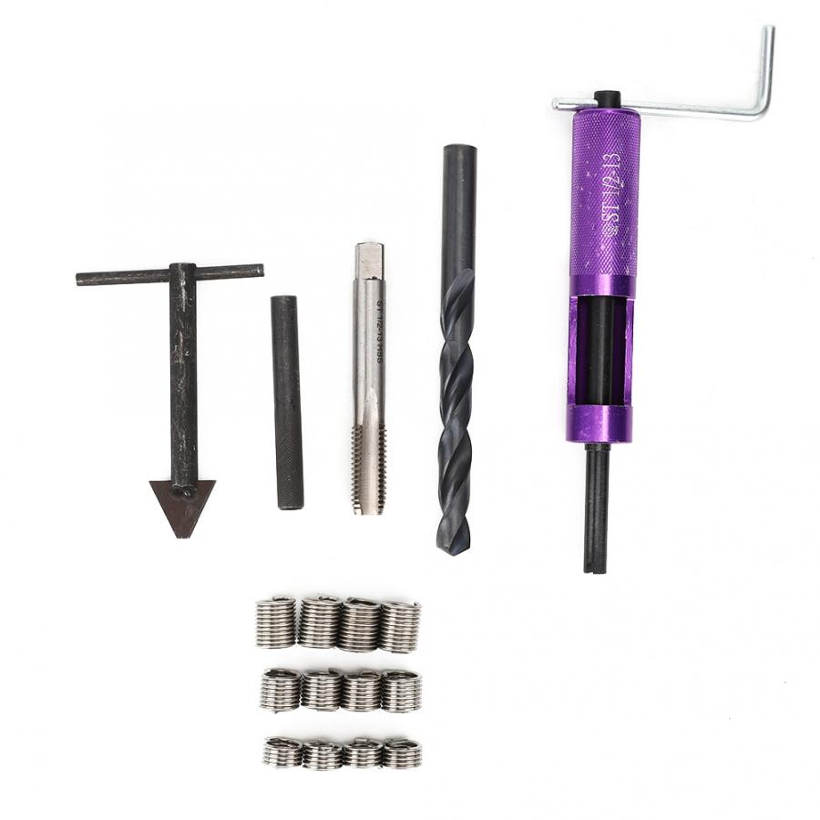 thumbnail image 2 of 1/2-13 NC Thread Repair Kit – 8-Piece Set – USA Made, Fits Heli Perma Coil 1208-108 2 of 6
