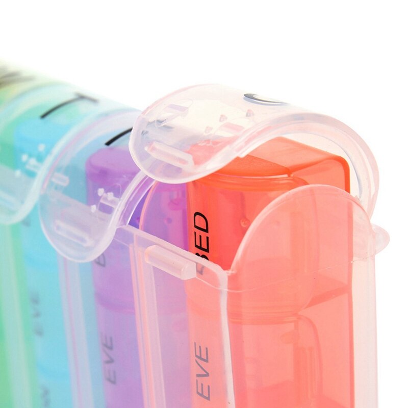 Organizer AM NOON PM 7 DAY Weekly Tablet Pill Box Holder Medicine Dispenser Organizer Case