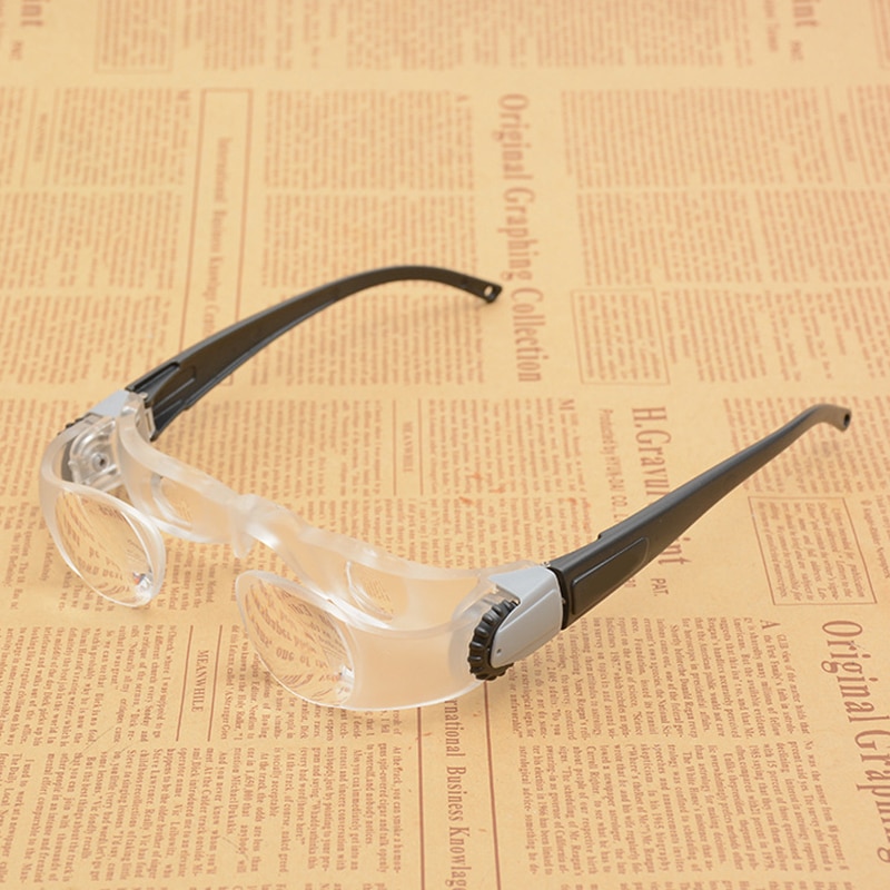Adjustable hyperopia Presbyopia Glasses 2.1x Portable 300 Degrees 3 Diopter Optics Magnifying Glass Loupe For Watching TV
