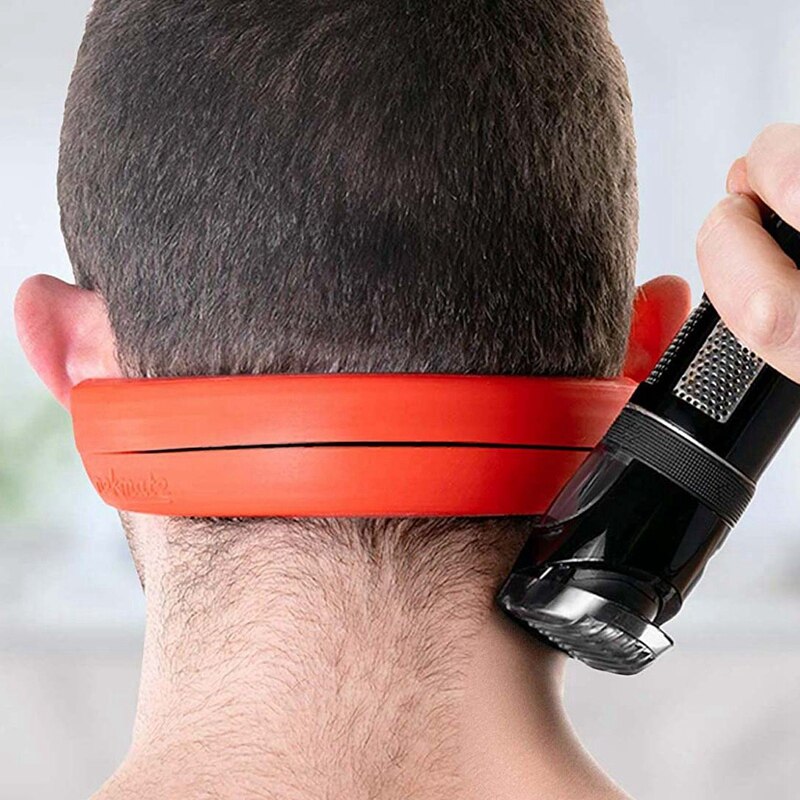 Neckline Shavingtemplate and Hair Trimming Guide Barber Style Diy Hands-Free Cut, Trim and Shave Use for Straight Line