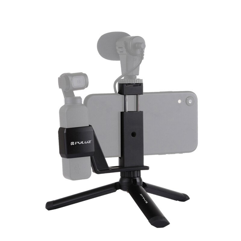 Mini Metalen Desktop Statief Telefoon Klem Mount Uitbreiding Vaste Stand Beugel Voor Dji Osmo Pocket Handheld Gimbal Accessoires