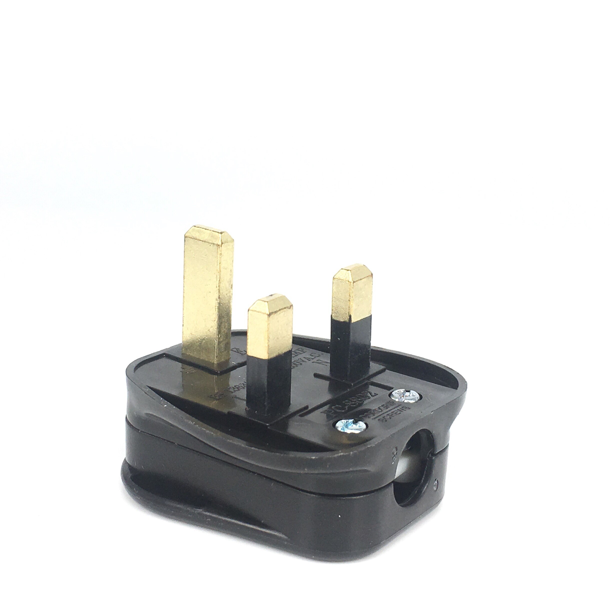 UK 3 Pins AC Electrical Power Rewireable Plug Male Wire Fused Socket Outlet Adaptor Extension Cord Cable Connector