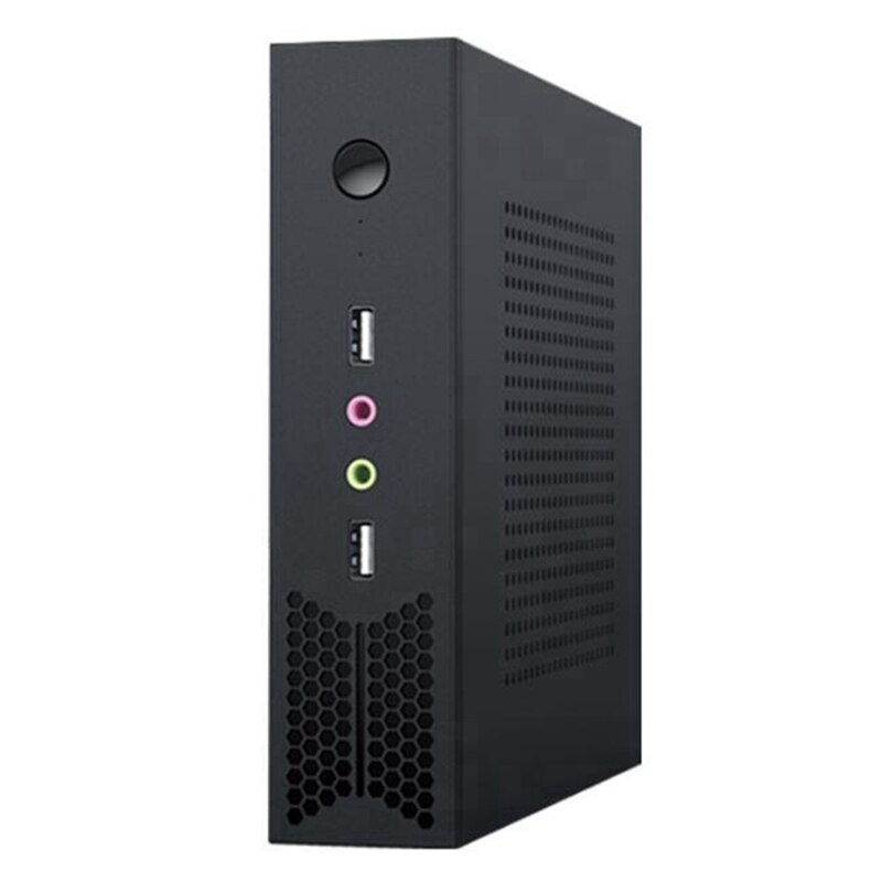 Desktop Power Gaming HTPC Host 2.0 USB Mini ITX with Radiator Hole Computer Case & T5 Thin Mini ITX Computer Case