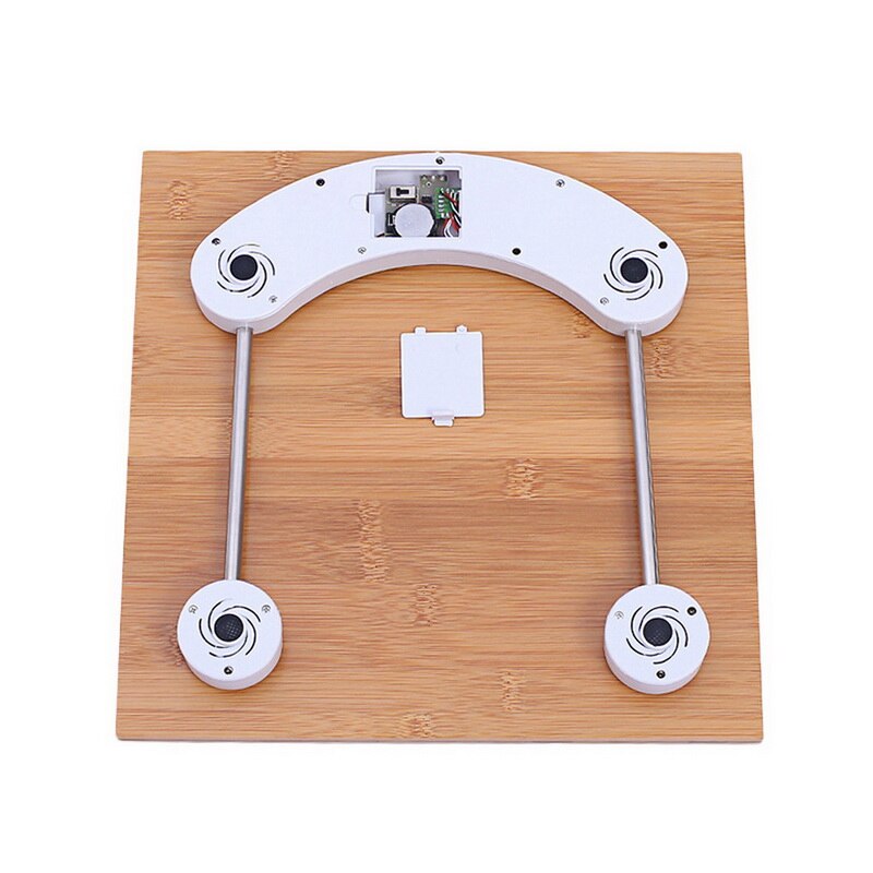 Waga drewniana waga łazienkowa inteligentna waga ludzkiego ciała drewno antypoślizgowy wyświetlacz tylne światło łazienka domowa gorący