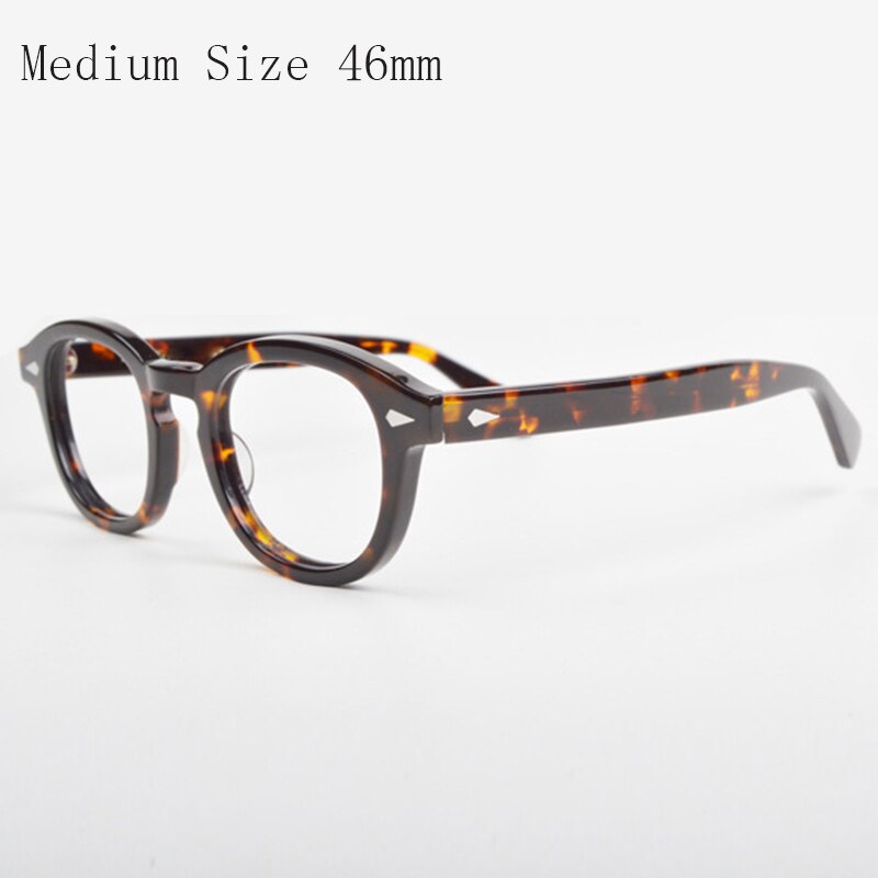 Johnny Depp Optische Brillen Brilmontuur Mannen Met Case & Box Computer Recept Lemtosh Stijl Glazen Frame Voor Mannelijke: YQ550 Tortoise 46mm