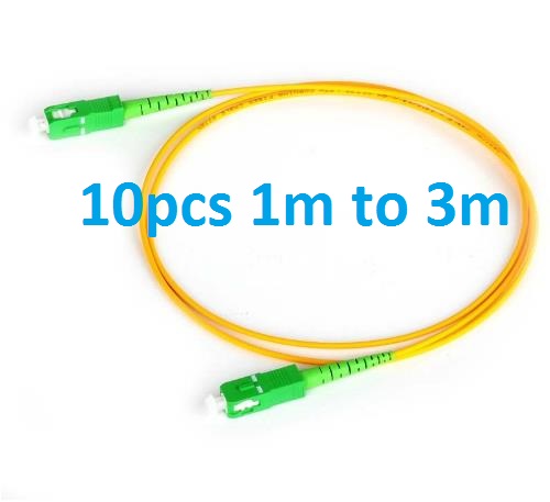 SC APC Patchcord 1m tot 3m glasvezel Patch cord 2.0mm PVC G657A Fiber Jumper Simplex SM FTTH Glasvezelkabel SC APC naar SC PC