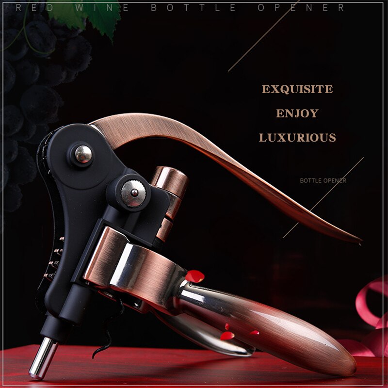 Red Wine Corkscrew Set 9 pcs/set Zinc Alloy Rabbit Shape Red Wine Opener Tools Luxury Wooden Box Packaging