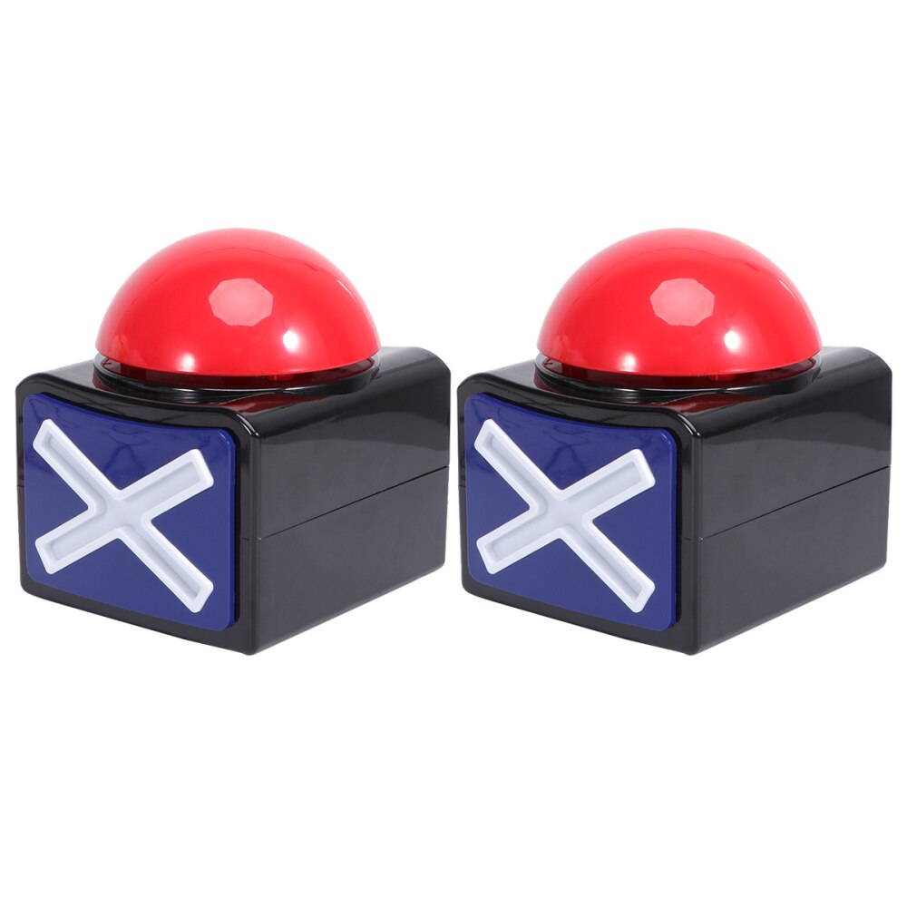 2Pcs Game Answer Buzzer TV Show Sound Button Electronic Sounding Toy for TV Show Game