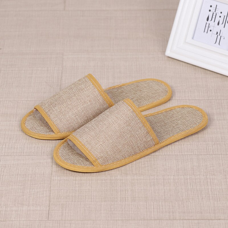 Simple Slippers Men Women Hotel Travel Spa Portable Slippers Solid Folding House Home Floor Towel Slippers Indoor: 1