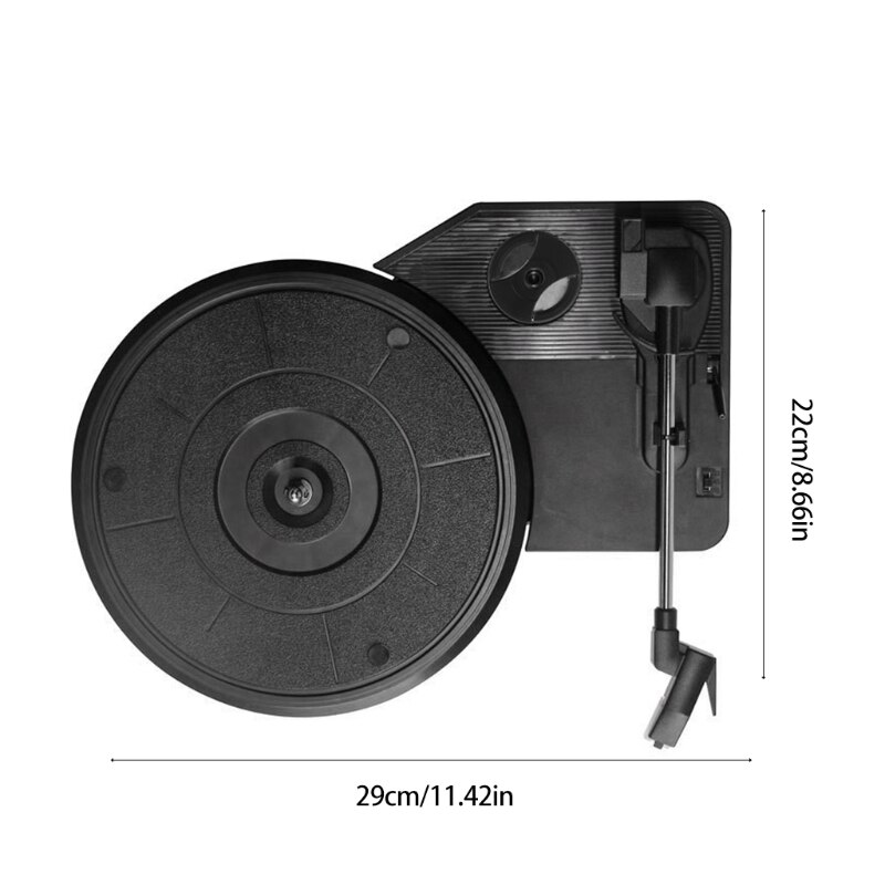 28cm Turntable Automatic Arm Return Record Player Gramophone For Lp Vinyl Record