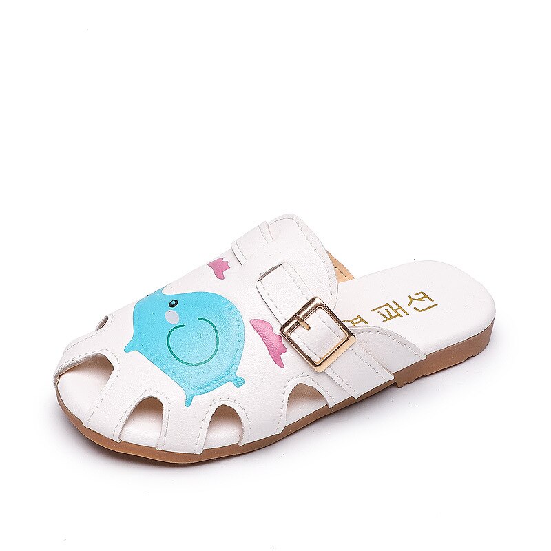 Skoex Children Shoes Girls Cartoon Slippers Soft Bottom Anti-slippery Home Shoes Kids Outdoor Beach Sandals Slippers