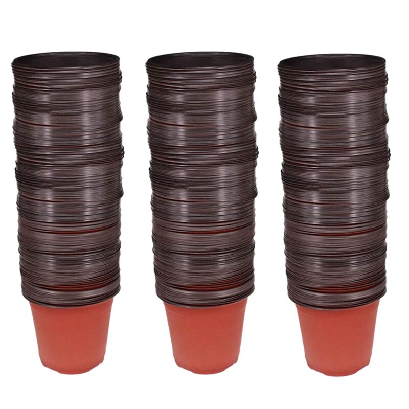 Maceta de plástico para plantas de maceta de vivero, macetas de escritorio para plantas en maceta, macetas para plantar 3 tamaños y cantidades: 150