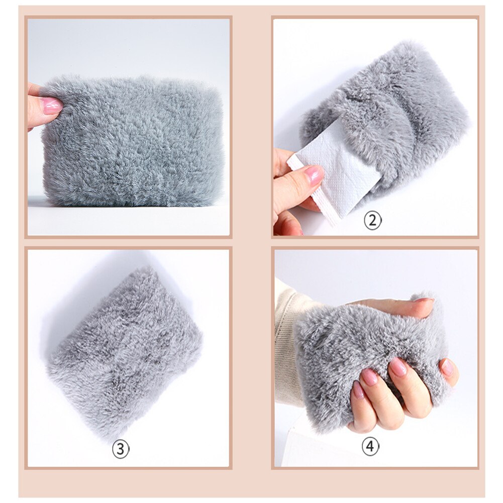 Winter schattige mini vervangbare zelfverwarmende binnenkernen pluche hoes handwarmer huishoudelijke artikelen warmteproducten