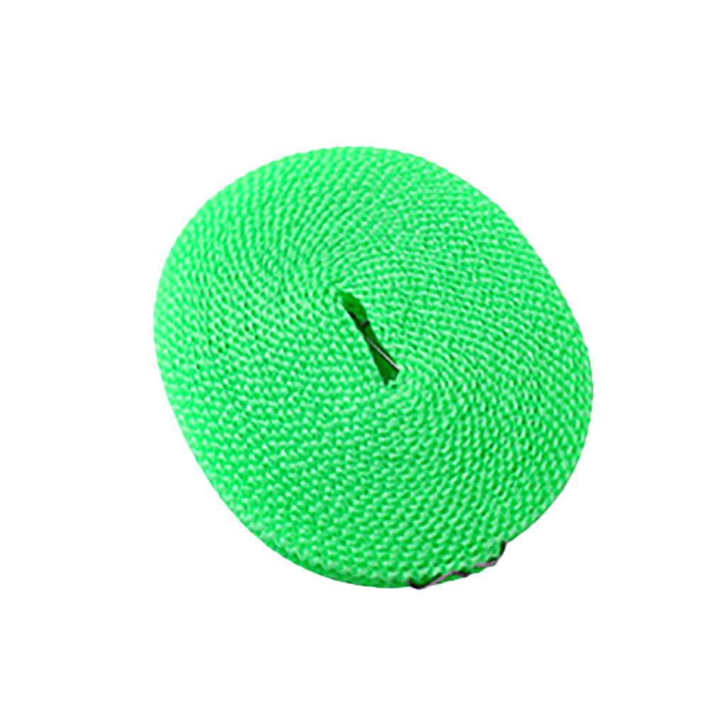 8m Clotheslines Outdoor Travel Business Clothesline Laundry Non-slip Washing Clothes Line Rope Nylon Hanging Rope: Green