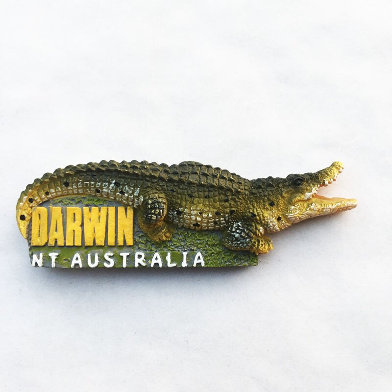 Australia Northern Territory Darwin Crocodile Park Tourist Souvenir Magnetic Fridge Magnet