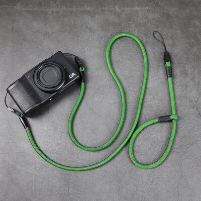 Sterkt vevd nylon tau kamera skulder nakke stropp belte til  rx100 m 6 m4 m5 vi gr2 x100f xf10 m5a gr2 gr3 g7 x 2 lx10 z7 z6 a7 m 3 a9: Grønt sett