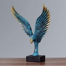 Hars Decoratieve Standbeelden Gesimuleerde Abstract Open Wing Bird Standbeeld Home Standbeelden Dier Sculptuur Muur Decoratie Home Decor