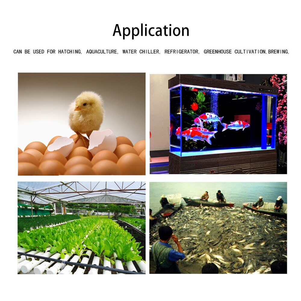 Digital Temperature Switch Controller Heating Cooling Relay NTC Sensor Temp Control Thermostat for Freezer Fridge Hatching