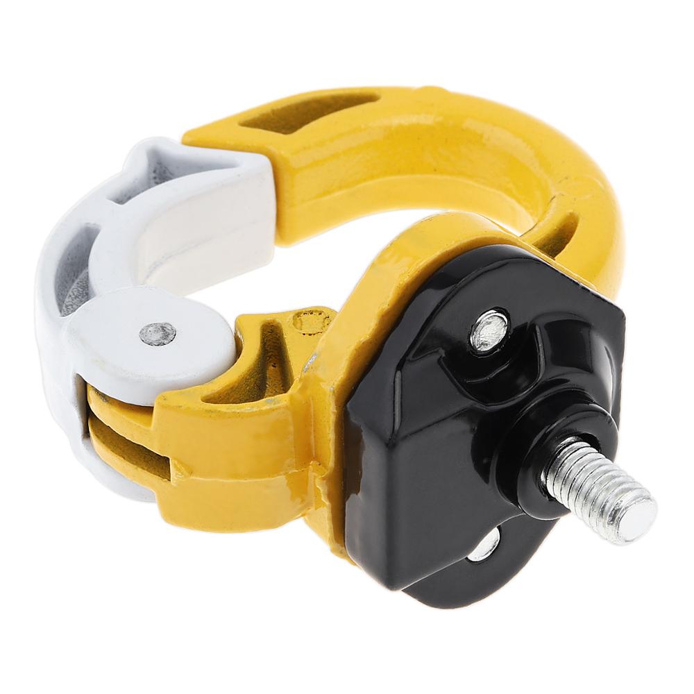 Gancho de montaje para casco de equipaje de motocicleta, aleación de aluminio, soporte para casco de motocicleta, bolsa, gancho para botella, tornillos para moto: Yellow