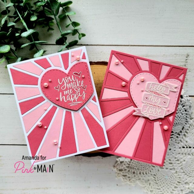 Love Rectangle Metal Cutting Dies and Silicone Stamps Stencil for Scrapbooking Album Decoration Craft for DIY Greeting Card