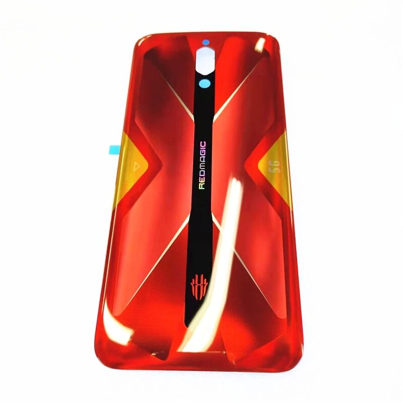 Original Glas Zurück Batterie Abdeckung Für ZTE Nubia verrotten Magie 5G NX659J Gehäbenutzen Tür Hinten fallen Mit Klebstoff: rot