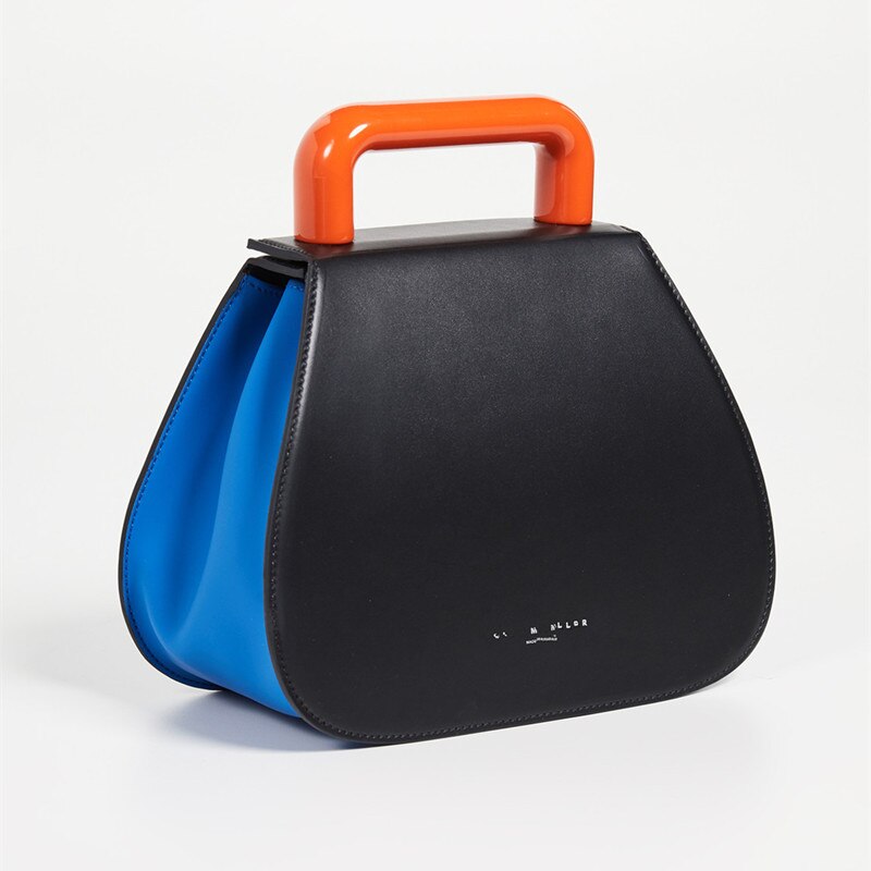 Bolsos de mano de de para mujer , nuevos bolsos diagonales a juego de colores, bolsos y bolsos de mano de para mujer: blue black