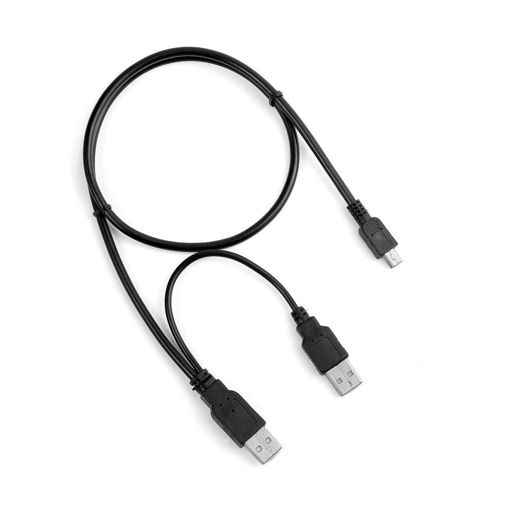 USB männlichen zu USB Männlichen und Mini 5Stift Ladegerät + Daten synchronisieren Y Kabel Blei Für Iomega 2.5&quot; tragbare Festplatte Festplatte