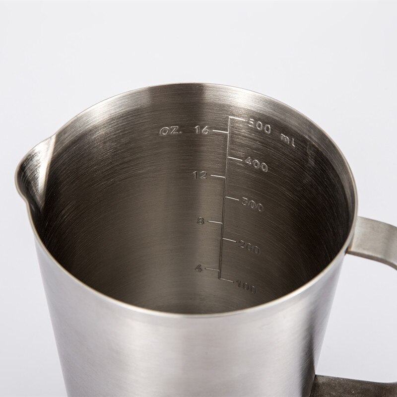 304 thick stainless steel measuring cup L with graduated milk tea cup kitchen baking measuring cup measuring spoon 0.5-2l