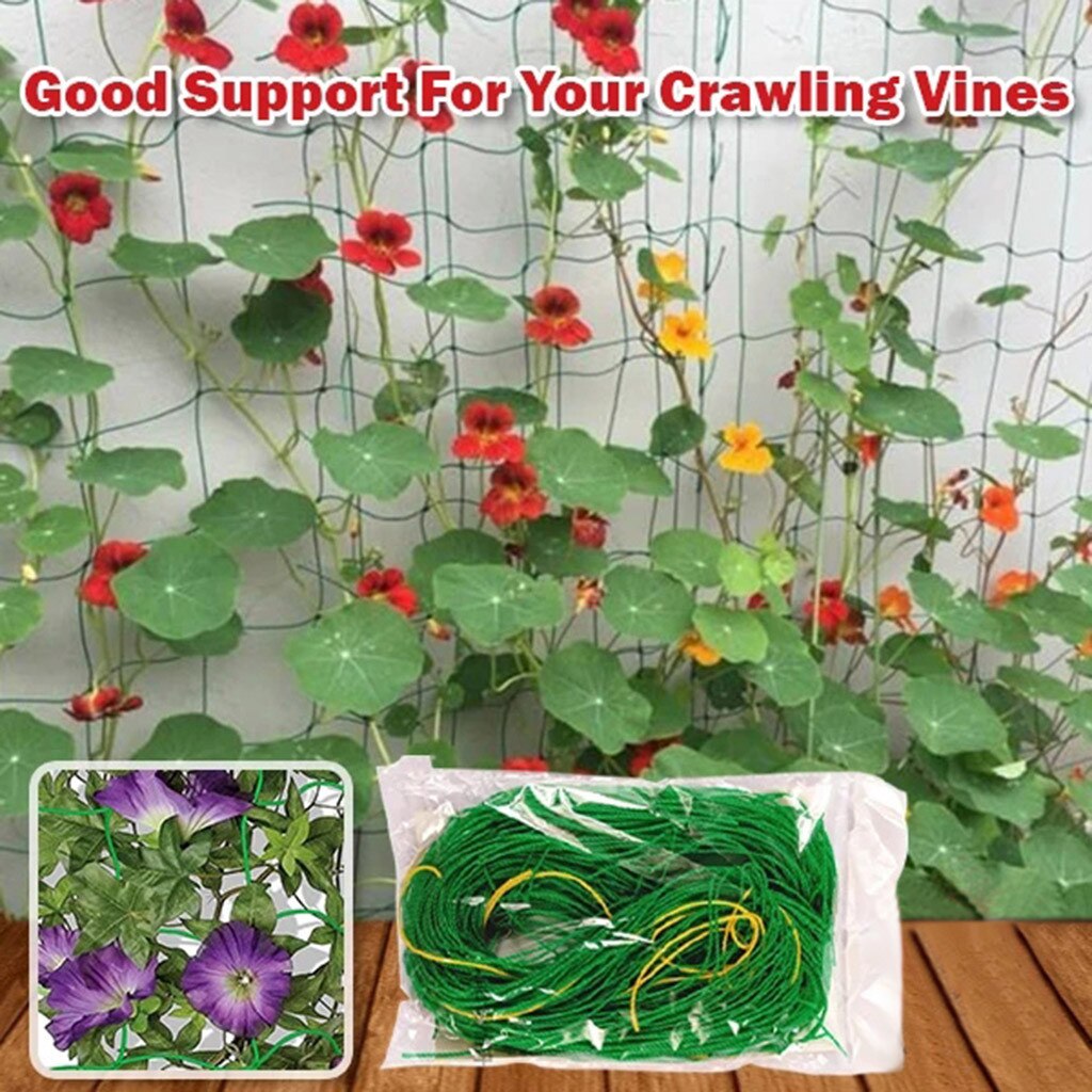 Fruit Groente Bloem Wijnstok Klimmen Netto Tuin Komkommer Loofah Plaid Netting Tuin Planten Klimmen Netten Mesh Groeien Houder
