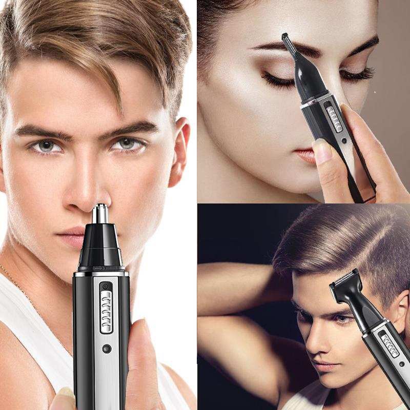4 In 1 Nose Hair Trimmer Waterproof Stainless Steel Trimmer for Men Women M3