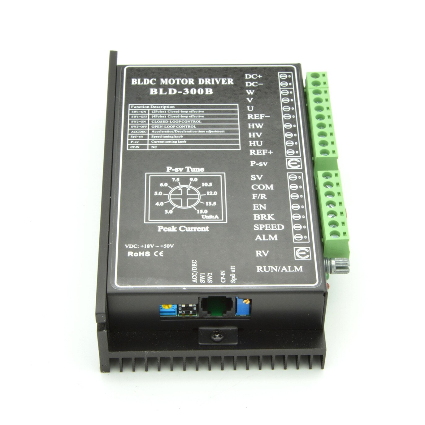 24V 48V Brushless DC Motor Driver BLD-300B 18-50VDC 300W BLDC Motor driver