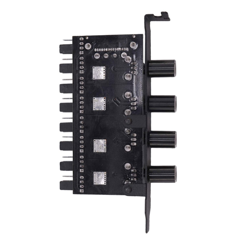PCI Fan Speed Controller,12V Molex 4pin or SATA Powered 6 8 Fan Hub,PWM 4 pin CPU Radiator 3pin Case Cooler Temperature Control