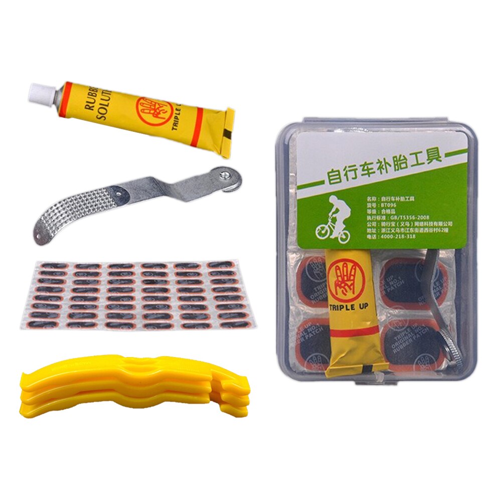 Bicycle Tire Repair Tools Kits Tire Repair Tools for Motor Bike Cycling Car Mountain Bike: white