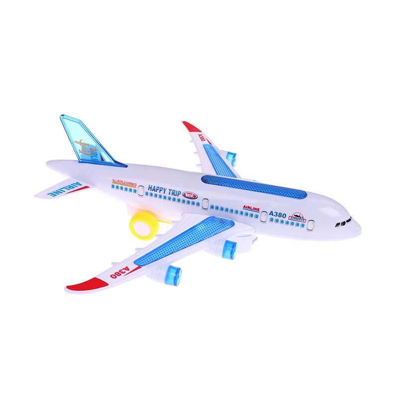 DIY Electric Airplane Moving Flashing Lights Sounds Kids Toy Aircraft Airplane Toys Sales