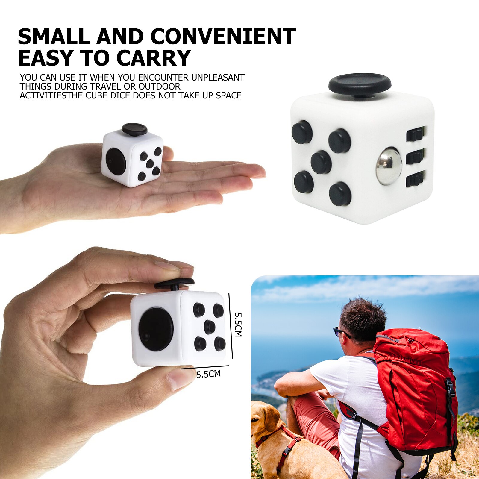 1pc Anxiety Stress Relief Attention Decompression Focus Fidget Gaming Dice Toys For kids Adult stress reliever fidget toy